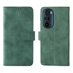 Funda de Cuero Cartera con Soporte Carcasa L01Z para Motorola Moto Edge Plus (2022) 5G Verde