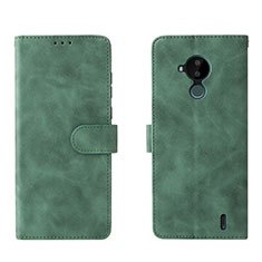 Funda de Cuero Cartera con Soporte Carcasa L01Z para Nokia C30 Verde