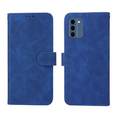 Funda de Cuero Cartera con Soporte Carcasa L01Z para Nokia C300 Azul