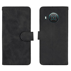 Funda de Cuero Cartera con Soporte Carcasa L01Z para Nokia X20 Negro