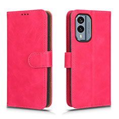 Funda de Cuero Cartera con Soporte Carcasa L01Z para Nokia X30 5G Rosa Roja