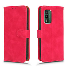 Funda de Cuero Cartera con Soporte Carcasa L01Z para Nokia XR21 Rosa Roja