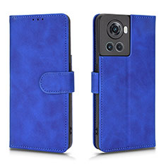 Funda de Cuero Cartera con Soporte Carcasa L01Z para OnePlus Ace 5G Azul