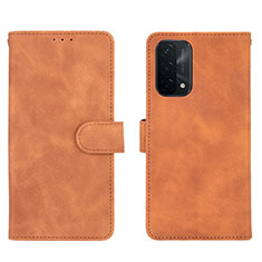 Funda de Cuero Cartera con Soporte Carcasa L01Z para OnePlus Nord N200 5G Marron