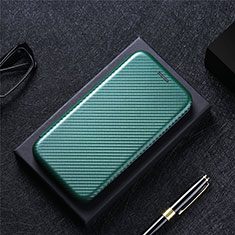 Funda de Cuero Cartera con Soporte Carcasa L01Z para Oppo A55 4G Verde