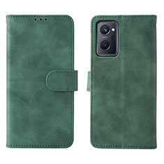 Funda de Cuero Cartera con Soporte Carcasa L01Z para Oppo A96 4G Verde