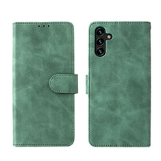 Funda de Cuero Cartera con Soporte Carcasa L01Z para Samsung Galaxy A04s Verde