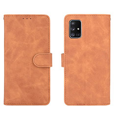 Funda de Cuero Cartera con Soporte Carcasa L01Z para Samsung Galaxy A51 5G Marron