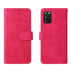 Funda de Cuero Cartera con Soporte Carcasa L01Z para Samsung Galaxy M02s Rosa Roja