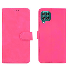 Funda de Cuero Cartera con Soporte Carcasa L01Z para Samsung Galaxy M62 4G Rosa Roja