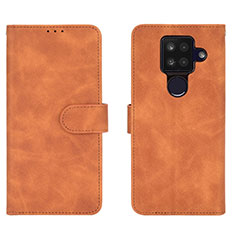 Funda de Cuero Cartera con Soporte Carcasa L01Z para Sharp Aquos Sense4 Plus Marron