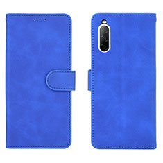 Funda de Cuero Cartera con Soporte Carcasa L01Z para Sony Xperia 10 II Azul