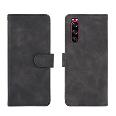 Funda de Cuero Cartera con Soporte Carcasa L01Z para Sony Xperia 5 II Negro