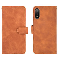 Funda de Cuero Cartera con Soporte Carcasa L01Z para Sony Xperia Ace II Marron