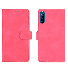 Funda de Cuero Cartera con Soporte Carcasa L01Z para Sony Xperia L4 Rosa Roja