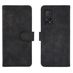 Funda de Cuero Cartera con Soporte Carcasa L01Z para Xiaomi Mi 10T Pro 5G Negro