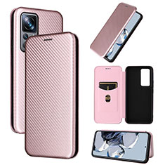 Funda de Cuero Cartera con Soporte Carcasa L01Z para Xiaomi Mi 12T 5G Oro Rosa