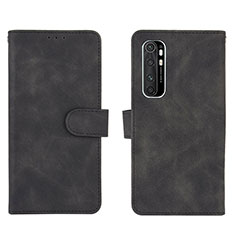 Funda de Cuero Cartera con Soporte Carcasa L01Z para Xiaomi Mi Note 10 Lite Negro