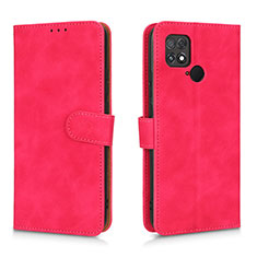 Funda de Cuero Cartera con Soporte Carcasa L01Z para Xiaomi Poco C40 Rosa Roja
