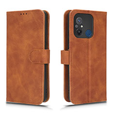 Funda de Cuero Cartera con Soporte Carcasa L01Z para Xiaomi Poco C55 Marron