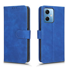 Funda de Cuero Cartera con Soporte Carcasa L01Z para Xiaomi Poco X5 5G Azul