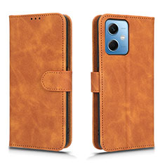 Funda de Cuero Cartera con Soporte Carcasa L01Z para Xiaomi Poco X5 5G Marron