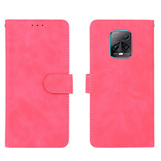 Funda de Cuero Cartera con Soporte Carcasa L01Z para Xiaomi Redmi 10X 5G Rosa Roja