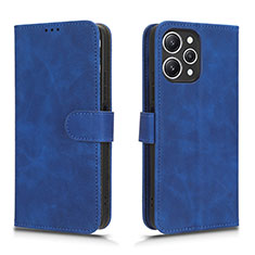 Funda de Cuero Cartera con Soporte Carcasa L01Z para Xiaomi Redmi 12 4G Azul