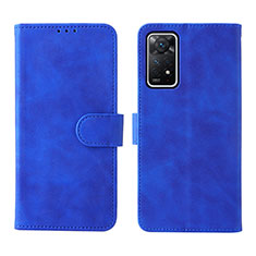 Funda de Cuero Cartera con Soporte Carcasa L01Z para Xiaomi Redmi Note 11 Pro 5G Azul