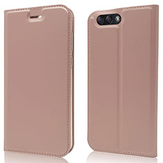 Funda de Cuero Cartera con Soporte Carcasa L02 para Asus Zenfone 4 ZE554KL Oro Rosa