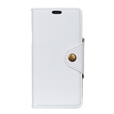 Funda de Cuero Cartera con Soporte Carcasa L02 para Asus Zenfone 5 ZS620KL Blanco