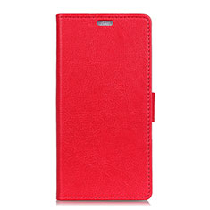 Funda de Cuero Cartera con Soporte Carcasa L02 para Asus ZenFone V Live Rojo