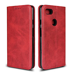 Funda de Cuero Cartera con Soporte Carcasa L02 para Google Pixel 3 XL Rojo