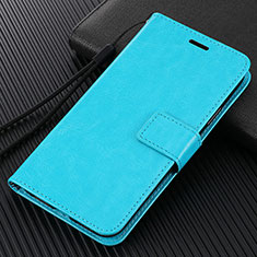 Funda de Cuero Cartera con Soporte Carcasa L02 para Huawei Enjoy 10e Azul Cielo