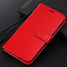Funda de Cuero Cartera con Soporte Carcasa L02 para Huawei Enjoy 10e Rojo