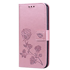 Funda de Cuero Cartera con Soporte Carcasa L02 para Huawei P20 Lite Oro Rosa