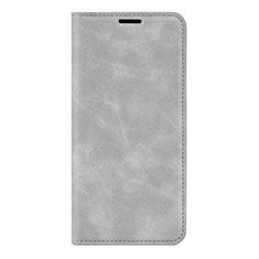 Funda de Cuero Cartera con Soporte Carcasa L02 para Huawei P40 Gris