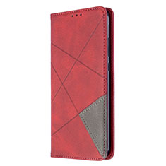 Funda de Cuero Cartera con Soporte Carcasa L02 para Huawei P40 Lite E Rojo