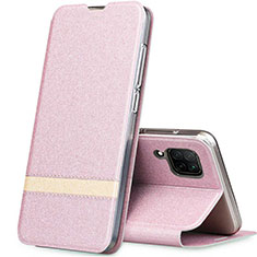 Funda de Cuero Cartera con Soporte Carcasa L02 para Huawei P40 Lite Oro Rosa