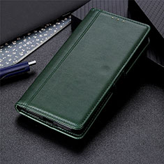 Funda de Cuero Cartera con Soporte Carcasa L02 para Huawei Y8p Verde