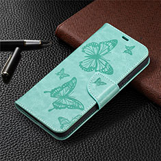 Funda de Cuero Cartera con Soporte Carcasa L02 para Nokia 3.4 Menta Verde