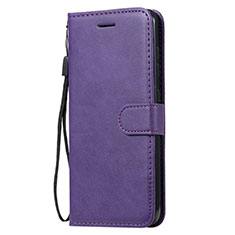 Funda de Cuero Cartera con Soporte Carcasa L02 para Nokia 7.2 Morado