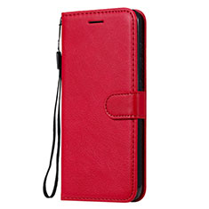 Funda de Cuero Cartera con Soporte Carcasa L02 para Nokia 7.2 Rojo