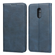 Funda de Cuero Cartera con Soporte Carcasa L02 para OnePlus 7 Azul