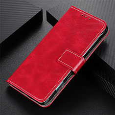 Funda de Cuero Cartera con Soporte Carcasa L02 para Oppo Reno4 Lite Rojo