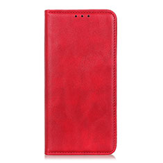 Funda de Cuero Cartera con Soporte Carcasa L02 para Samsung Galaxy A01 Core Rojo