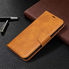 Funda de Cuero Cartera con Soporte Carcasa L02 para Samsung Galaxy S20 Lite 5G Marron Claro