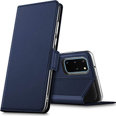 Funda de Cuero Cartera con Soporte Carcasa L02 para Samsung Galaxy S20 Plus 5G Azul