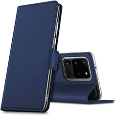 Funda de Cuero Cartera con Soporte Carcasa L02 para Samsung Galaxy S20 Ultra 5G Azul