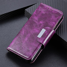 Funda de Cuero Cartera con Soporte Carcasa L02 para Samsung Galaxy S21 Ultra 5G Morado